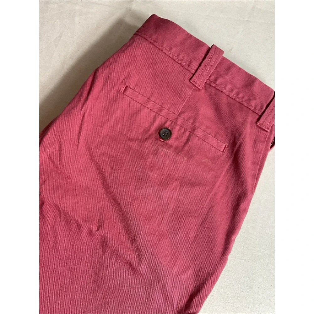 J. Crew Mercantile Flex Shorts‎ Mens 34 Coral Casual Chino Flat Front